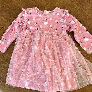 Hanna Anderson Pink Floral Kids Dress 2t
